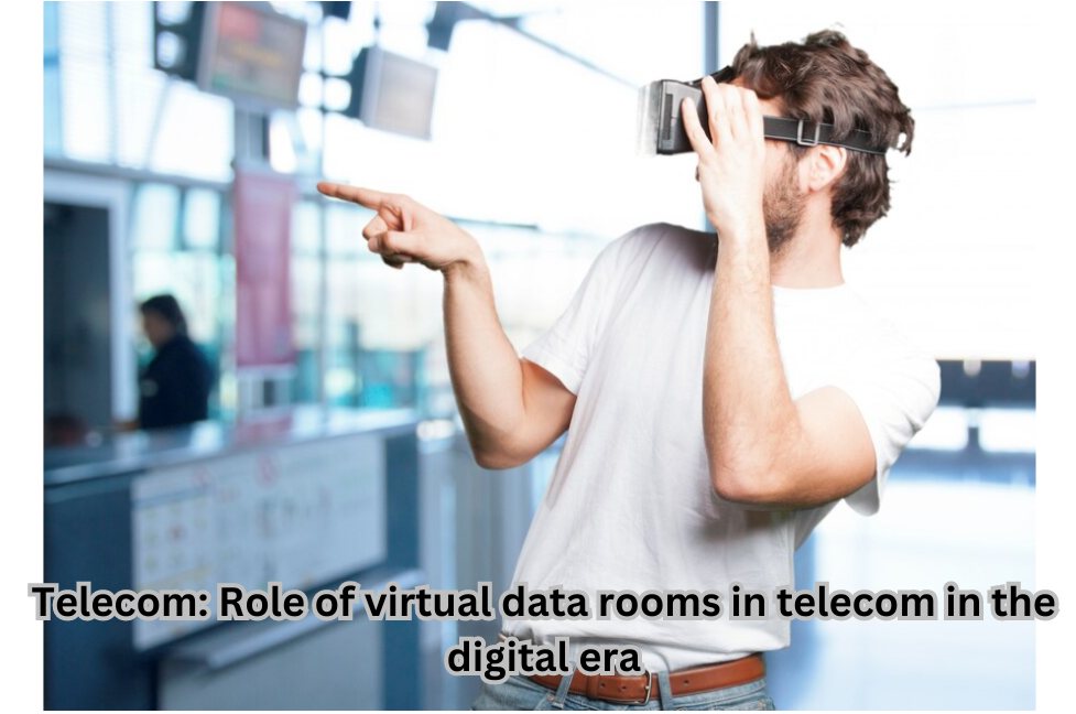Illustration showcasing the transformative role of virtual data rooms in telecom during the digital era.