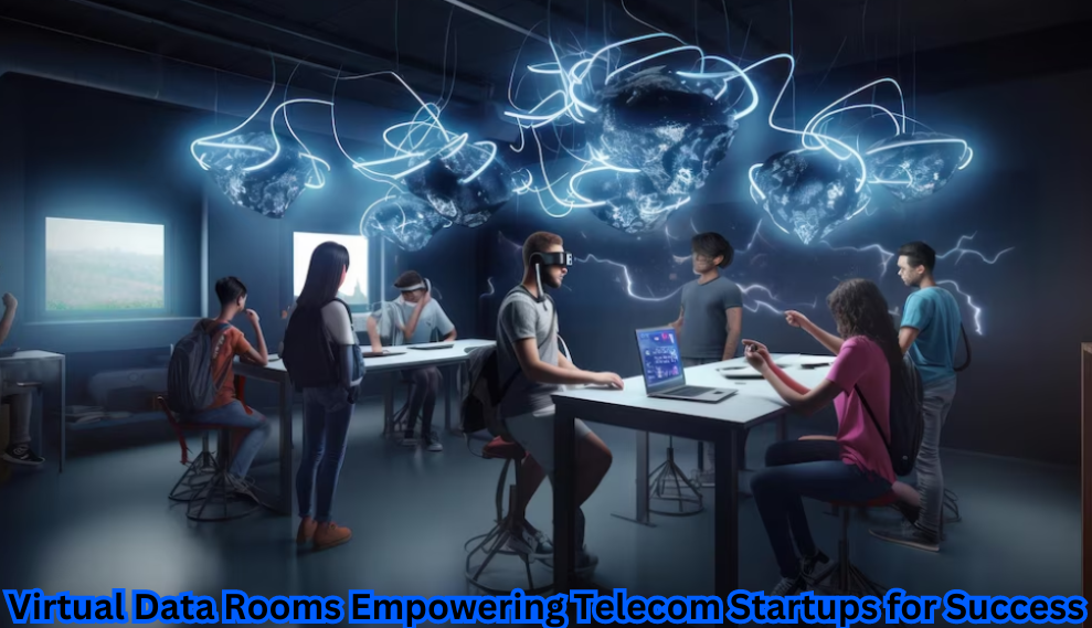 "Virtual Data Room in action, empowering telecom startups for success."