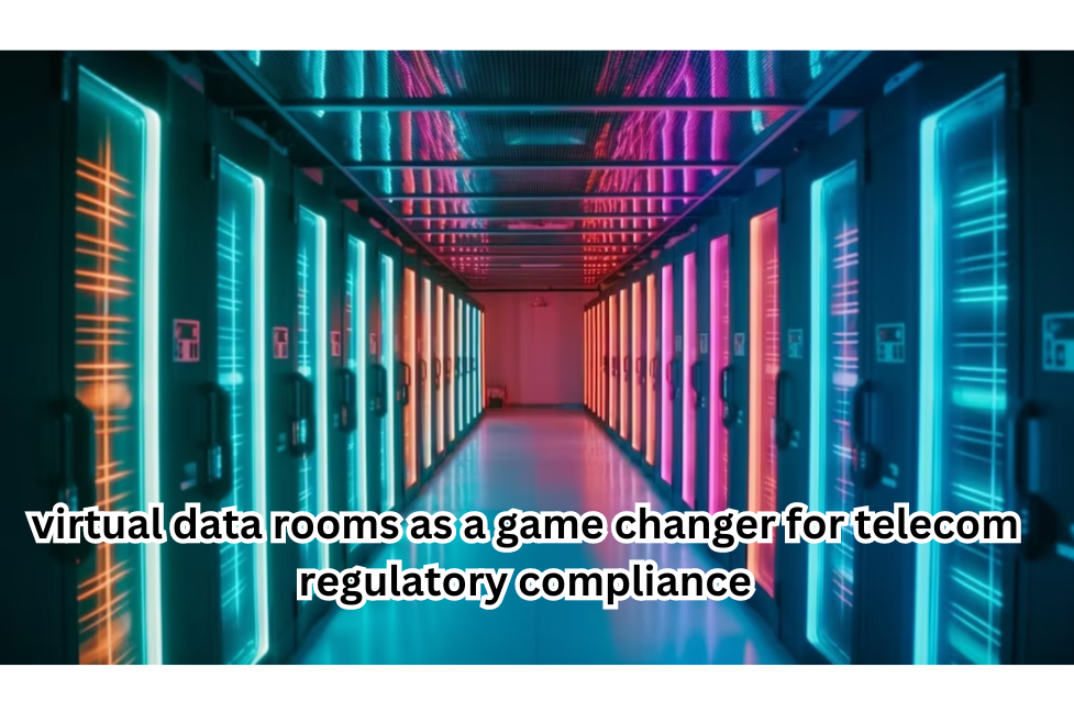 Illustration showcasing the transformative impact of Virtual Data Rooms in telecom regulatory compliance.